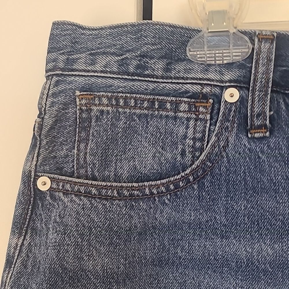 Madewell Denim Mid-Rise Maxi Skirt in Pratt Wash Retro 90's Inspired Size 32 - Picture 7 of 16